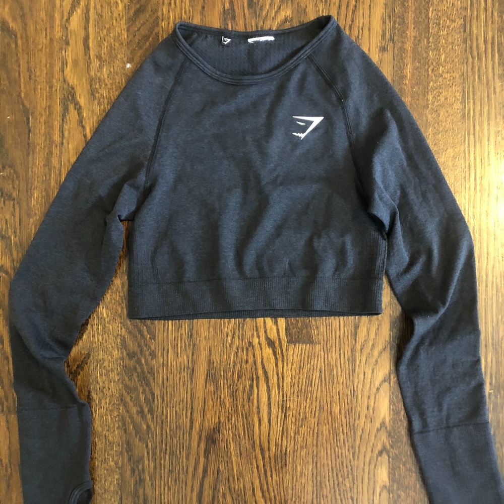 Gymshark Women's Black Vital Seamless Crop Top